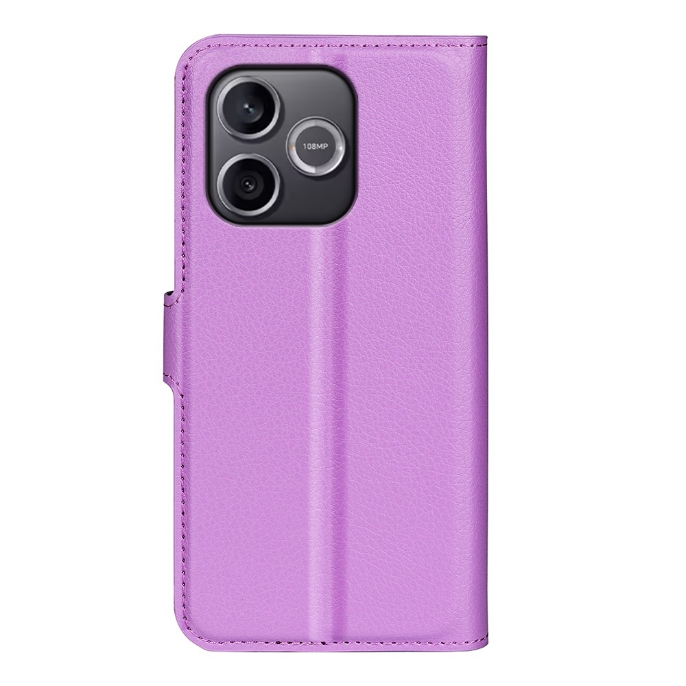 Litchi knížkové pouzdro na Honor 600 Lite 5G - fialové