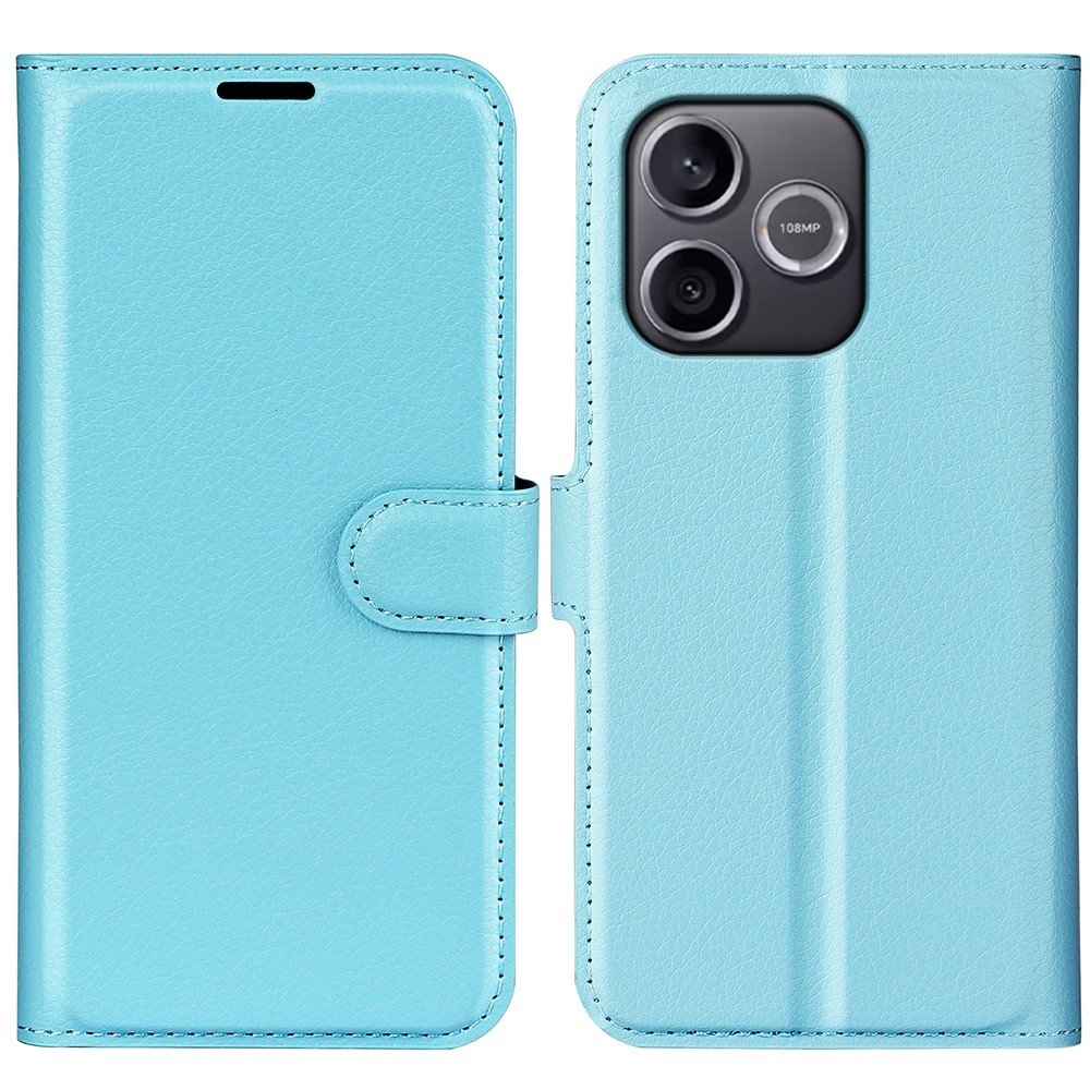 Litchi knížkové pouzdro na Honor 600 Lite 5G - modré