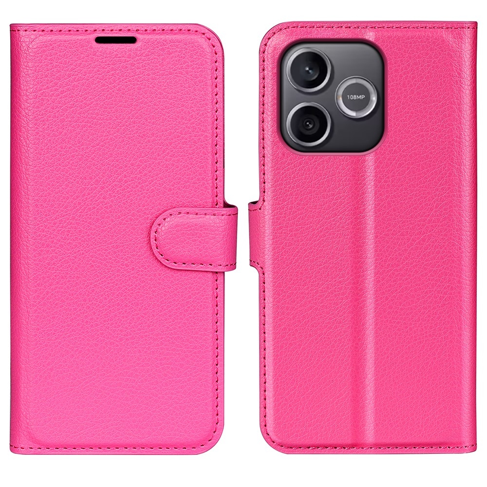 Litchi knížkové pouzdro na Honor 600 Lite 5G - rose