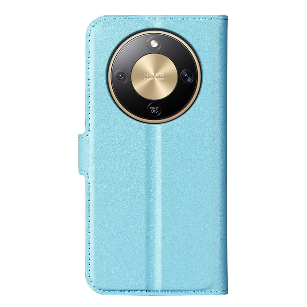 Litchi knížkové pouzdro na Honor Magic 8 Lite 5G - modré