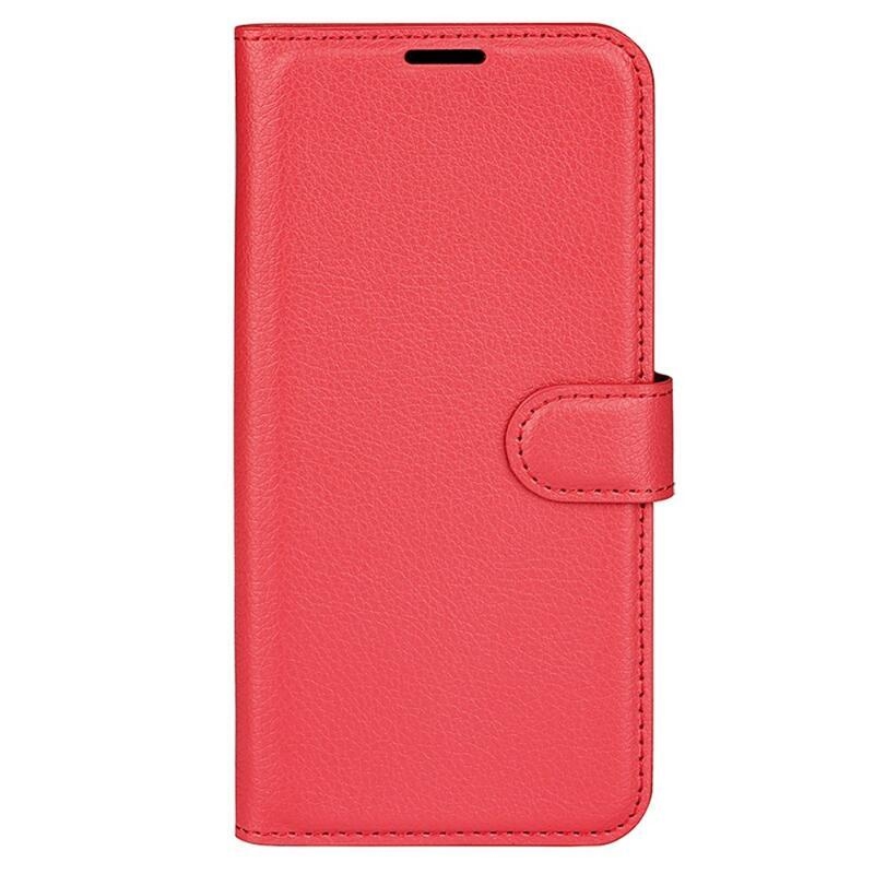 Litchi knížkové pouzdro na Huawei P60 Pro - červené
