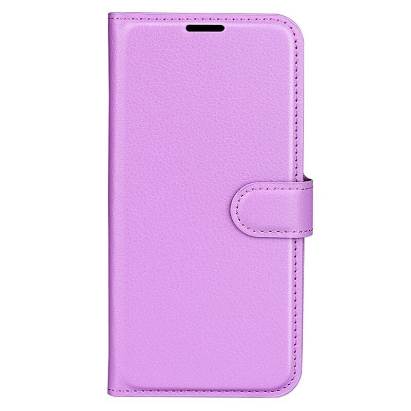 Litchi knížkové pouzdro na Huawei P60 Pro - fialové