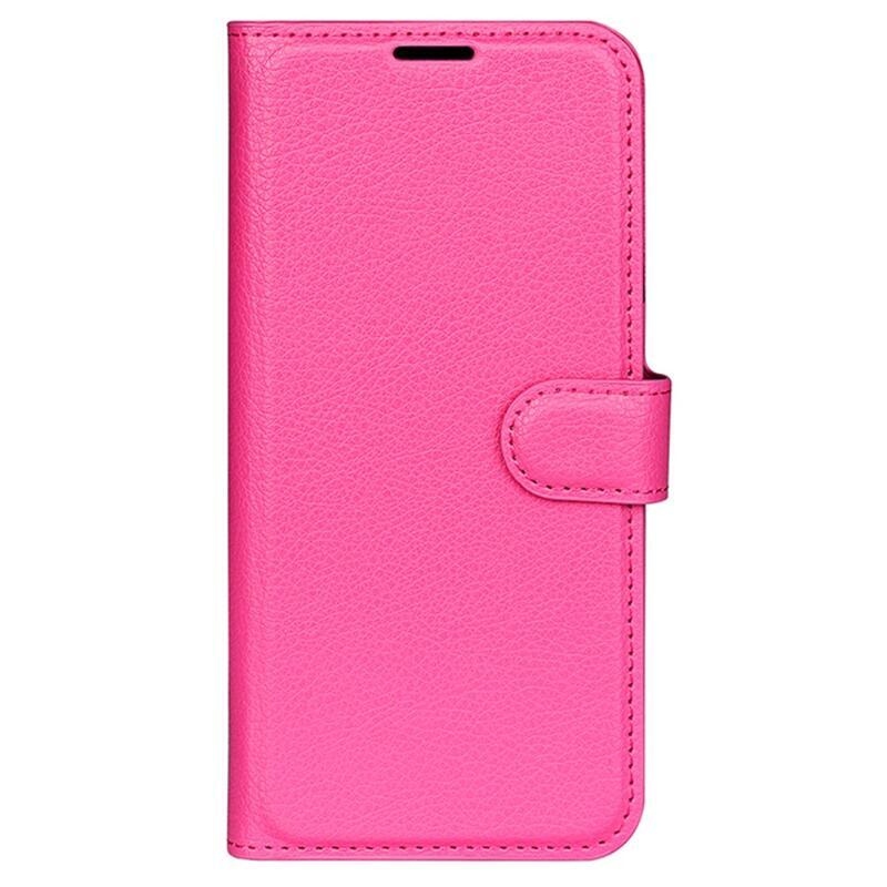 Litchi knížkové pouzdro na Huawei P60 Pro - rose