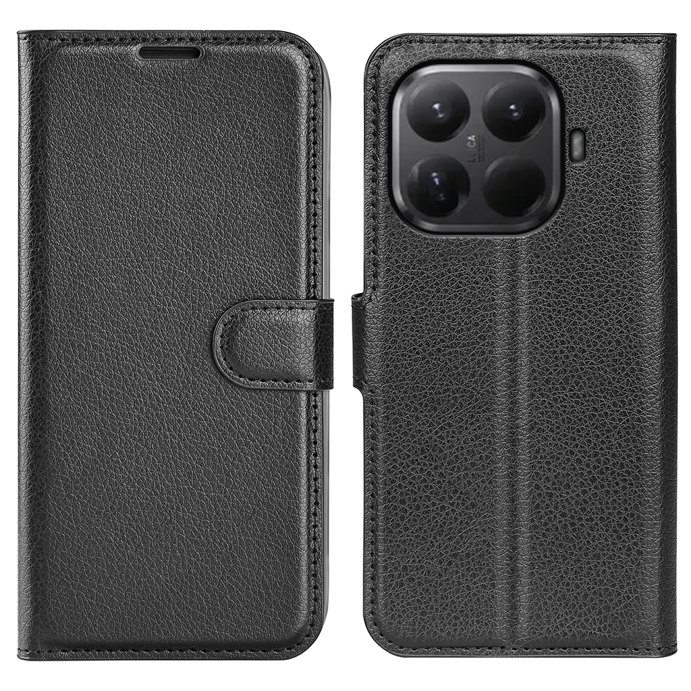 Litchi knížkové pouzdro na mobil Xiaomi 17T - černé