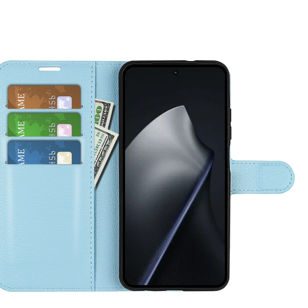 Litchi knížkové pouzdro na mobil Xiaomi 17T - modré