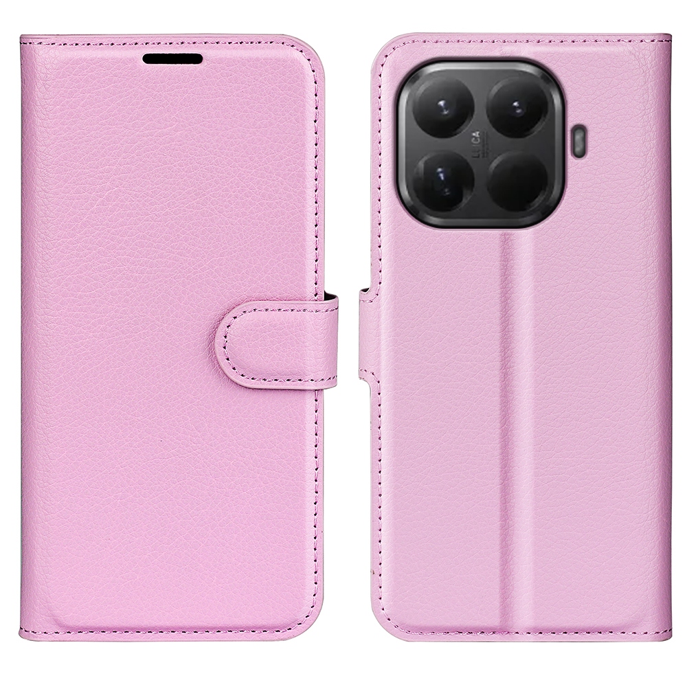 Litchi knížkové pouzdro na mobil Xiaomi 17T - růžové