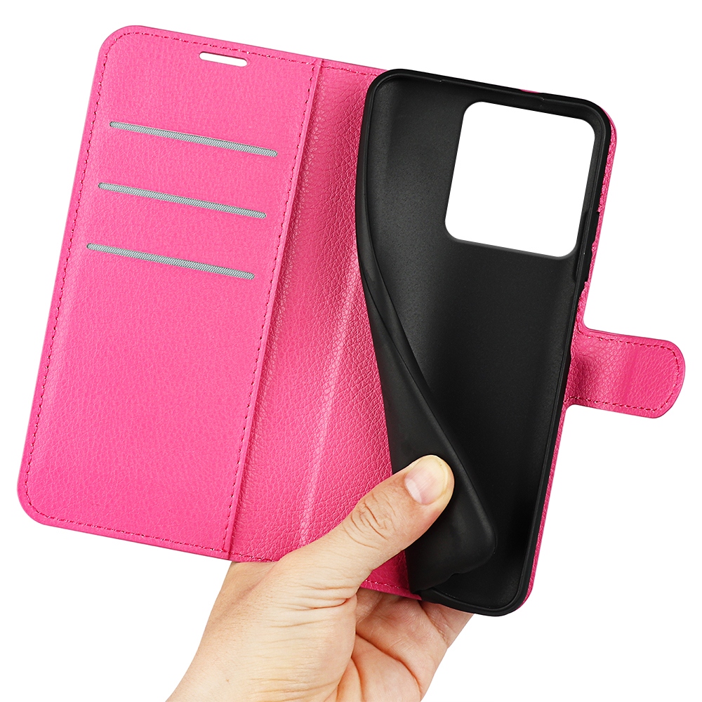 Litchi knížkové pouzdro na Motorola Edge 70 5G - rose