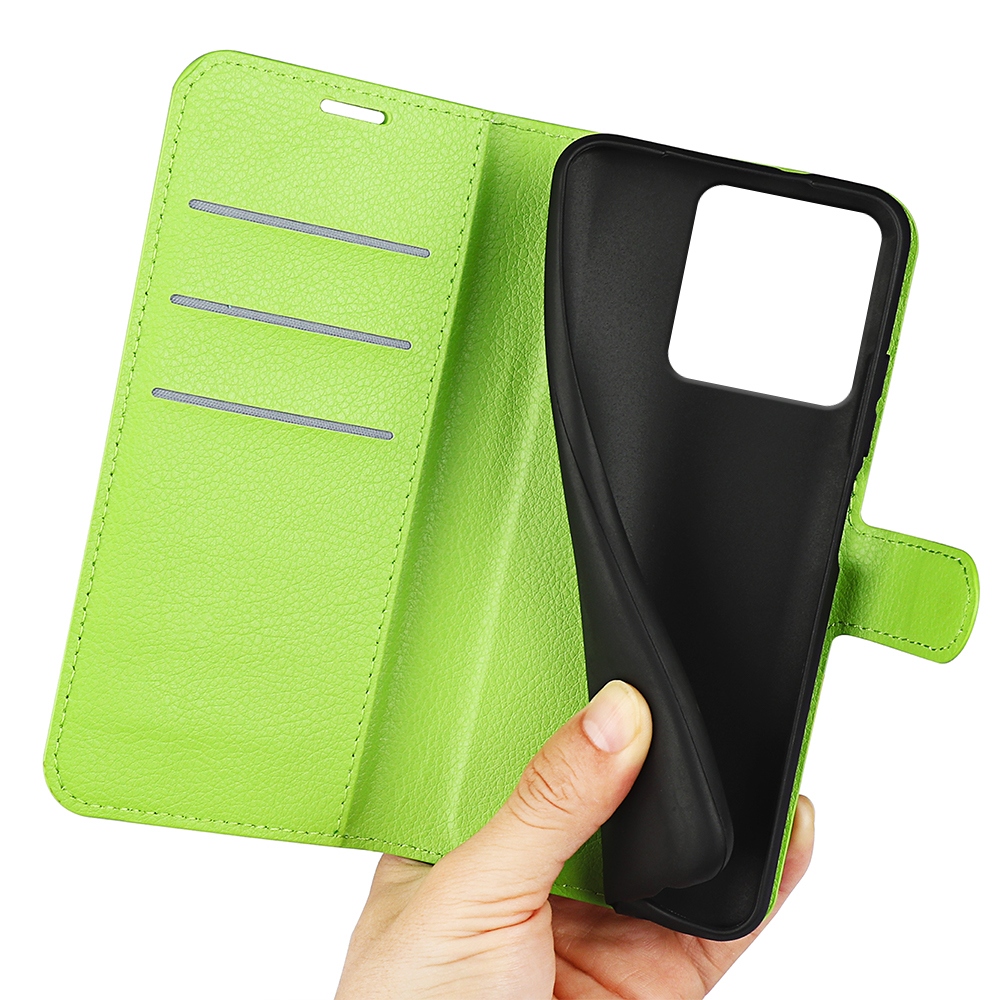 Litchi knížkové pouzdro na Motorola Edge 70 5G - zelené