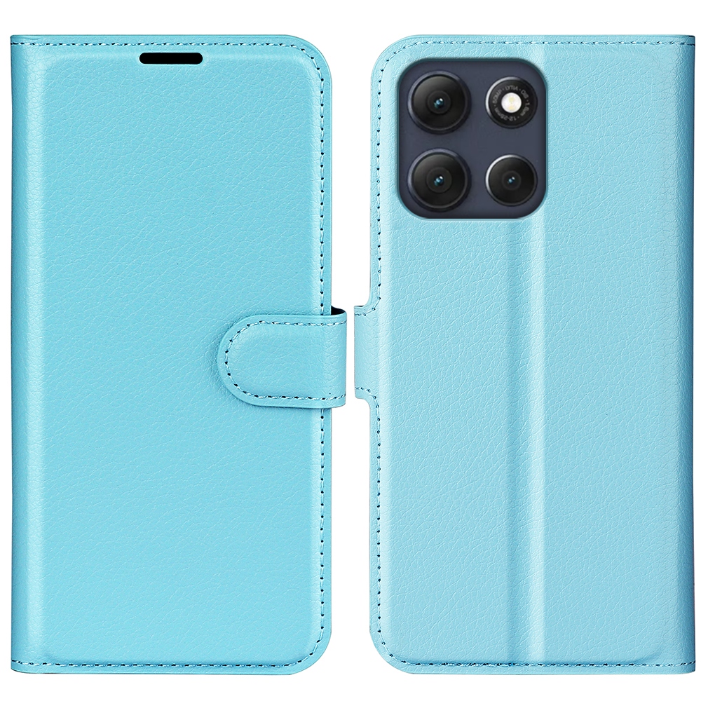Litchi knížkové pouzdro na Motorola Moto G86 5G - modré