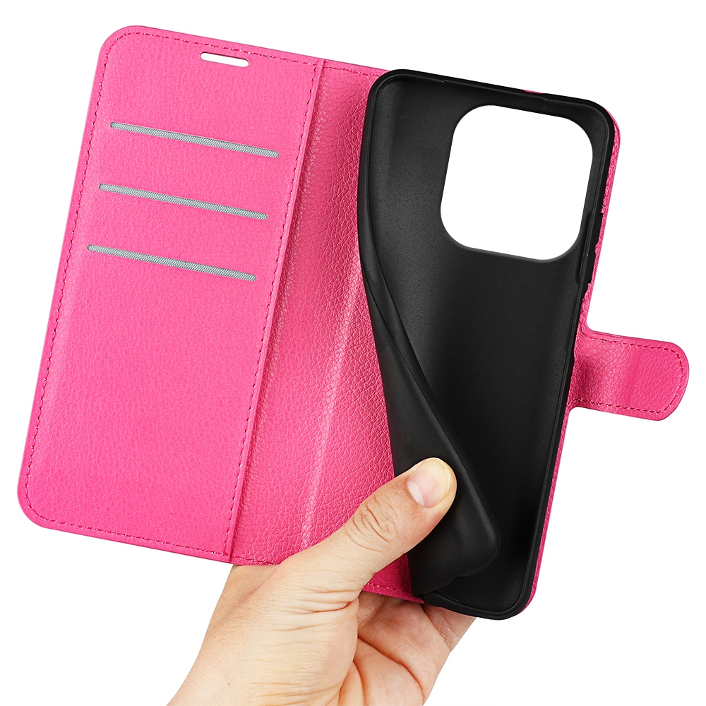 Litchi knížkové pouzdro na Motorola Moto G86 5G - rose