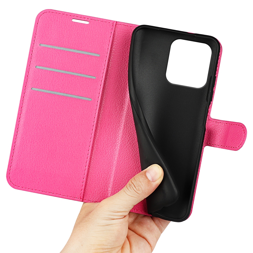 Litchi knížkové pouzdro na Motorola Moto G86 Power 5G - rose