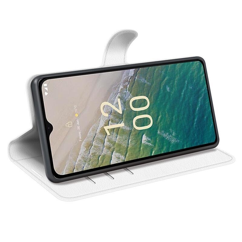 Litchi knížkové pouzdro na Nokia C32 - bílé