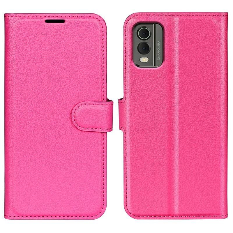 Litchi knížkové pouzdro na Nokia C32 - rose