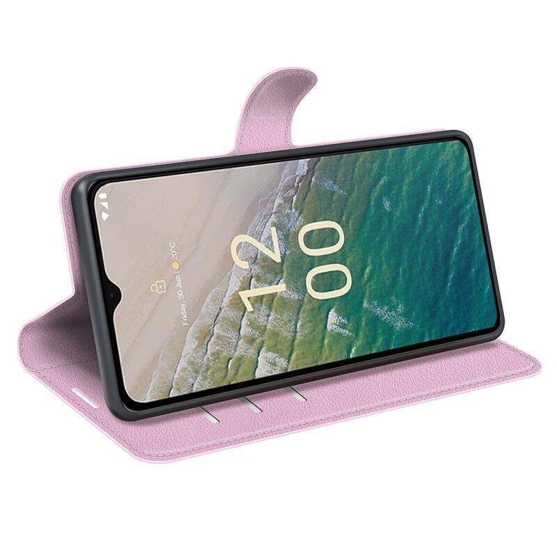 Litchi knížkové pouzdro na Nokia C32 - růžové