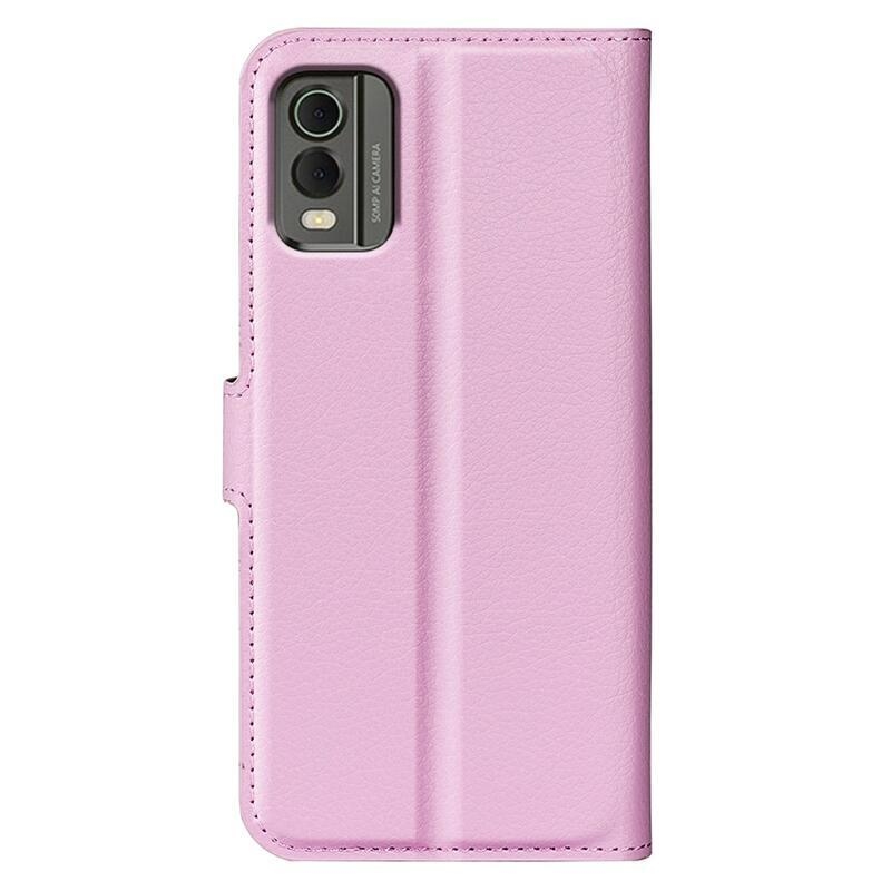 Litchi knížkové pouzdro na Nokia C32 - růžové
