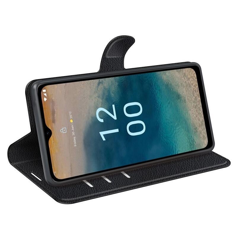 Litchi knížkové pouzdro na Nokia G22 - černé