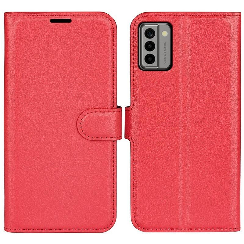 Litchi knížkové pouzdro na Nokia G22 - červené