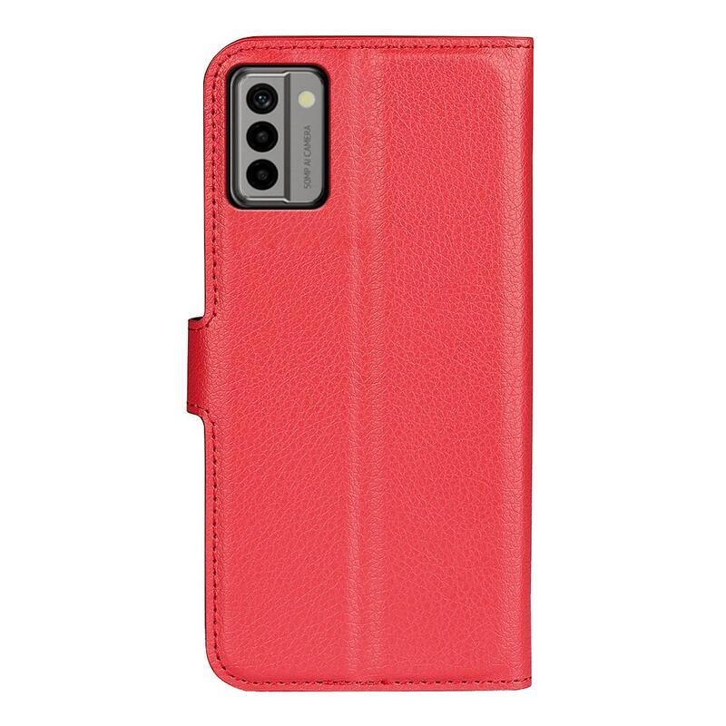 Litchi knížkové pouzdro na Nokia G22 - červené