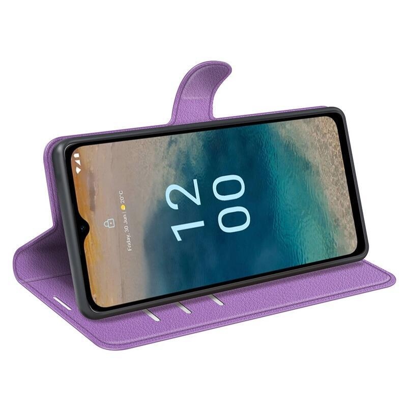 Litchi knížkové pouzdro na Nokia G22 - fialové