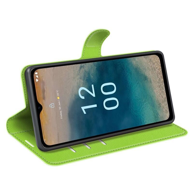 Litchi knížkové pouzdro na Nokia G22 - zelené