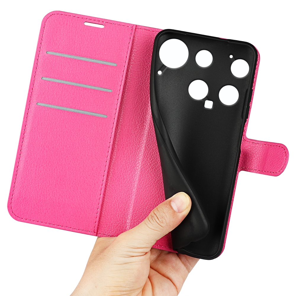 Litchi knížkové pouzdro na Nothing Phone (3) 5G - rose