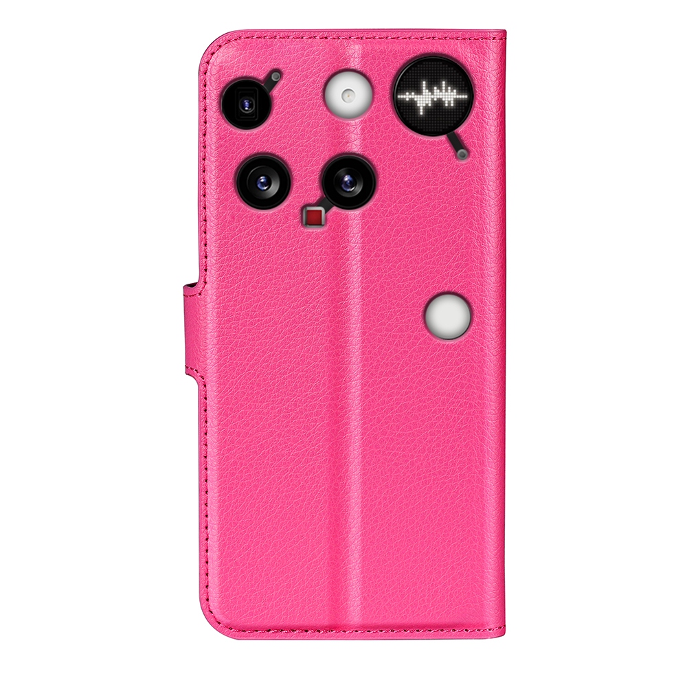 Litchi knížkové pouzdro na Nothing Phone (3) 5G - rose