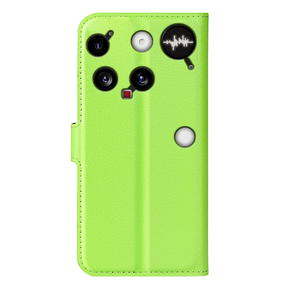 Litchi knížkové pouzdro na Nothing Phone (3) 5G - zelené