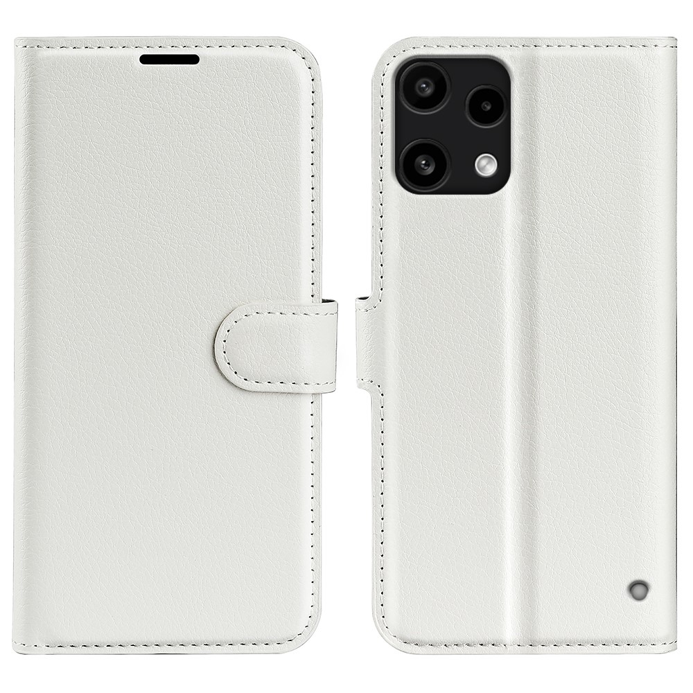 Litchi knížkové pouzdro na Nothing Phone (3a) Lite 5G - bílé