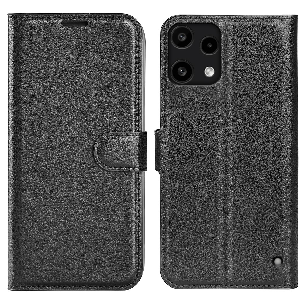 Litchi knížkové pouzdro na Nothing Phone (3a) Lite 5G - černé