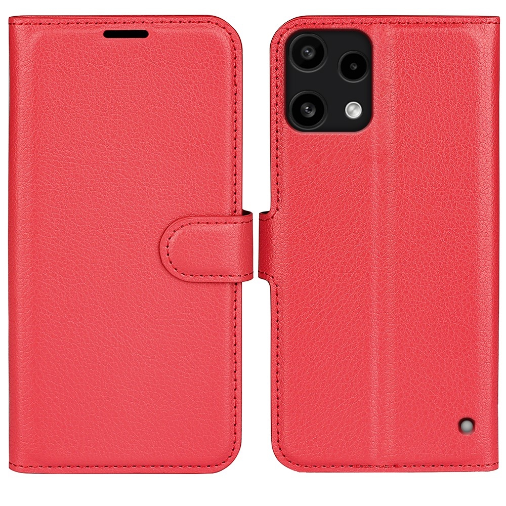 Litchi knížkové pouzdro na Nothing Phone (3a) Lite 5G - červené