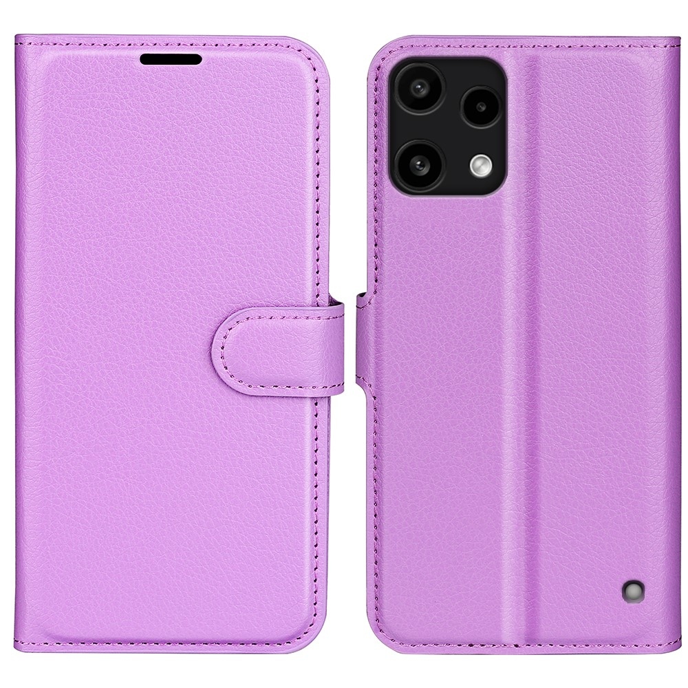 Litchi knížkové pouzdro na Nothing Phone (3a) Lite 5G - fialové