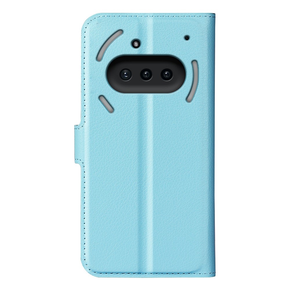 Litchi knížkové pouzdro na Nothing Phone (3a) - modré
