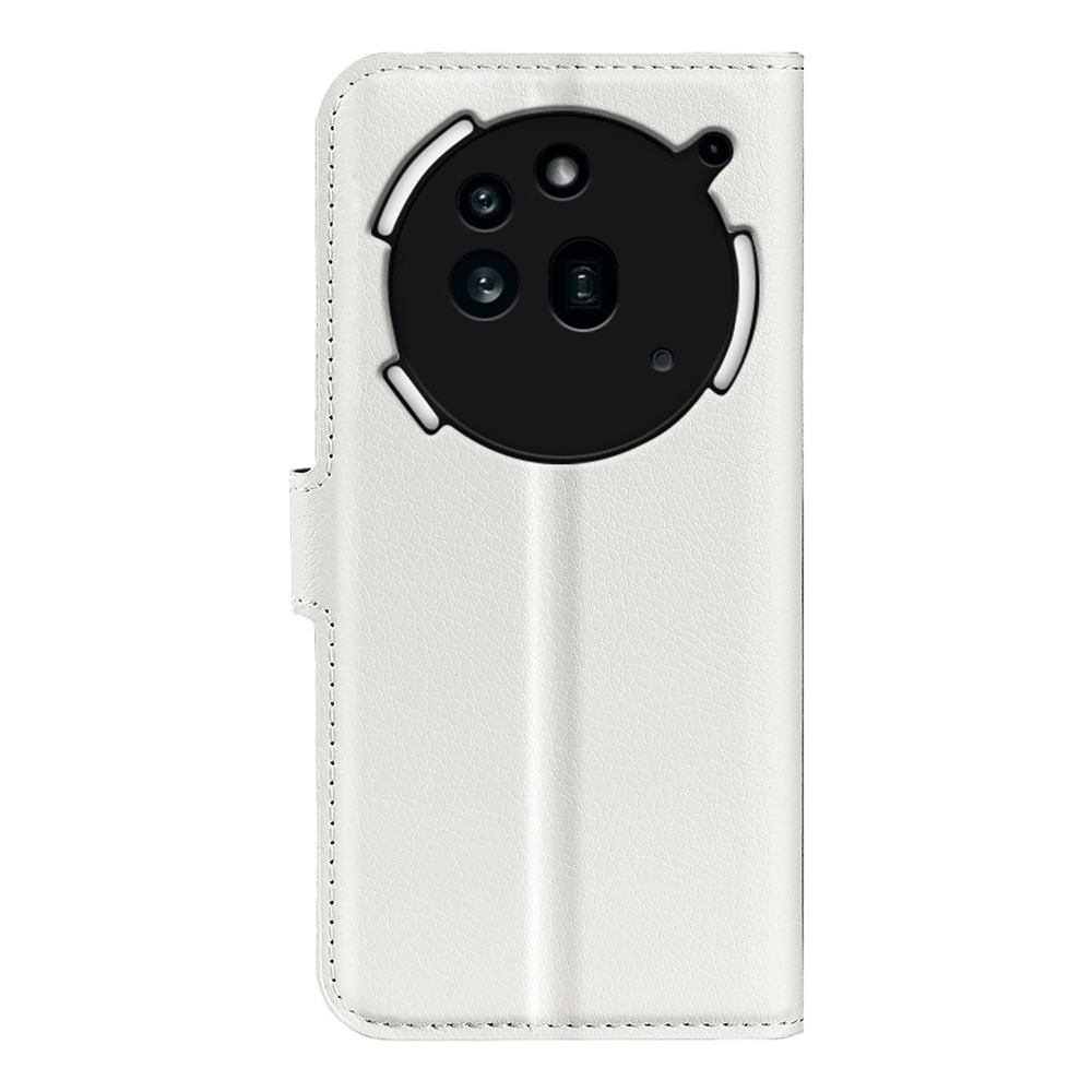 Litchi knížkové pouzdro na Nothing Phone (3a) Pro - bílé