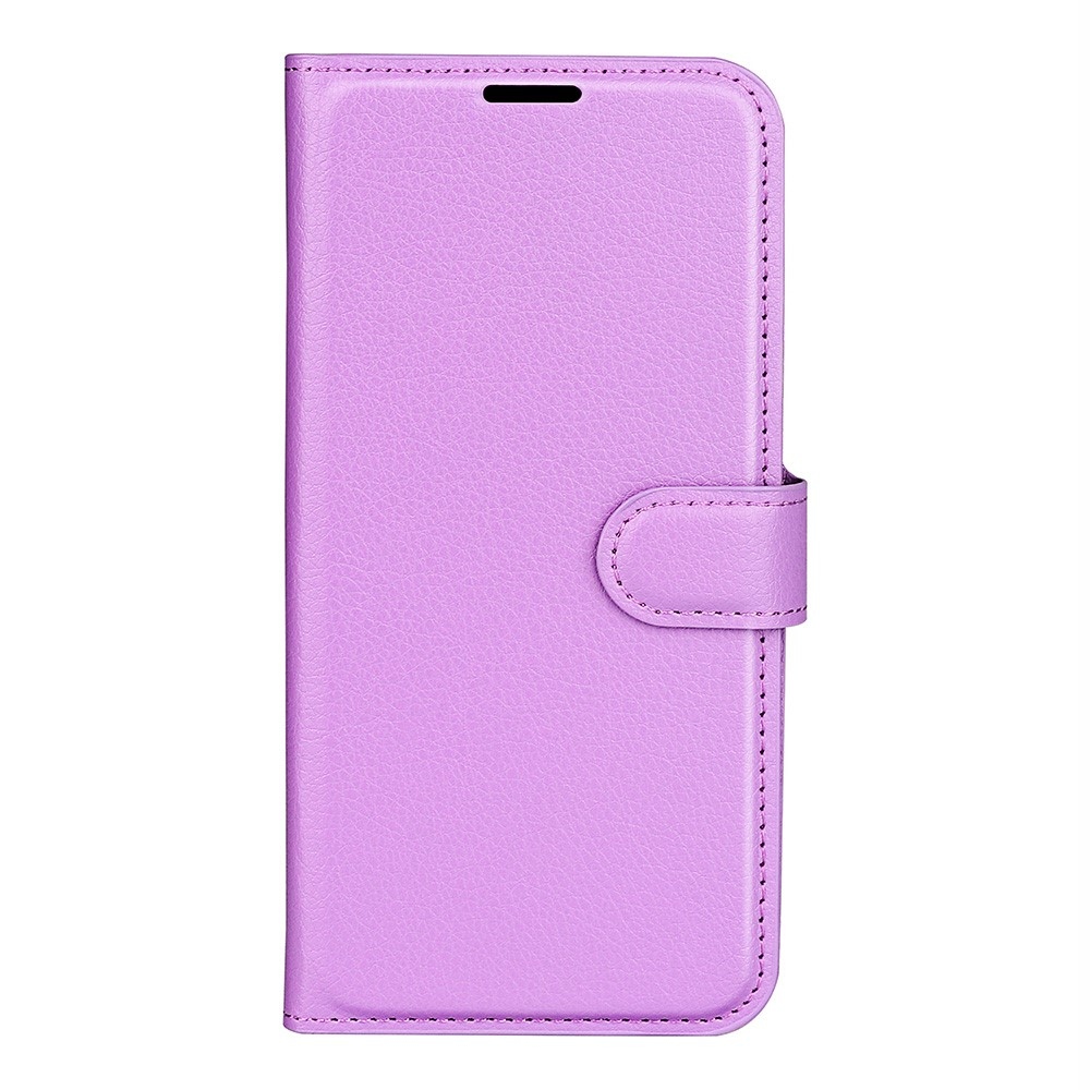 Litchi knížkové pouzdro na Nothing Phone (3a) Pro - fialové