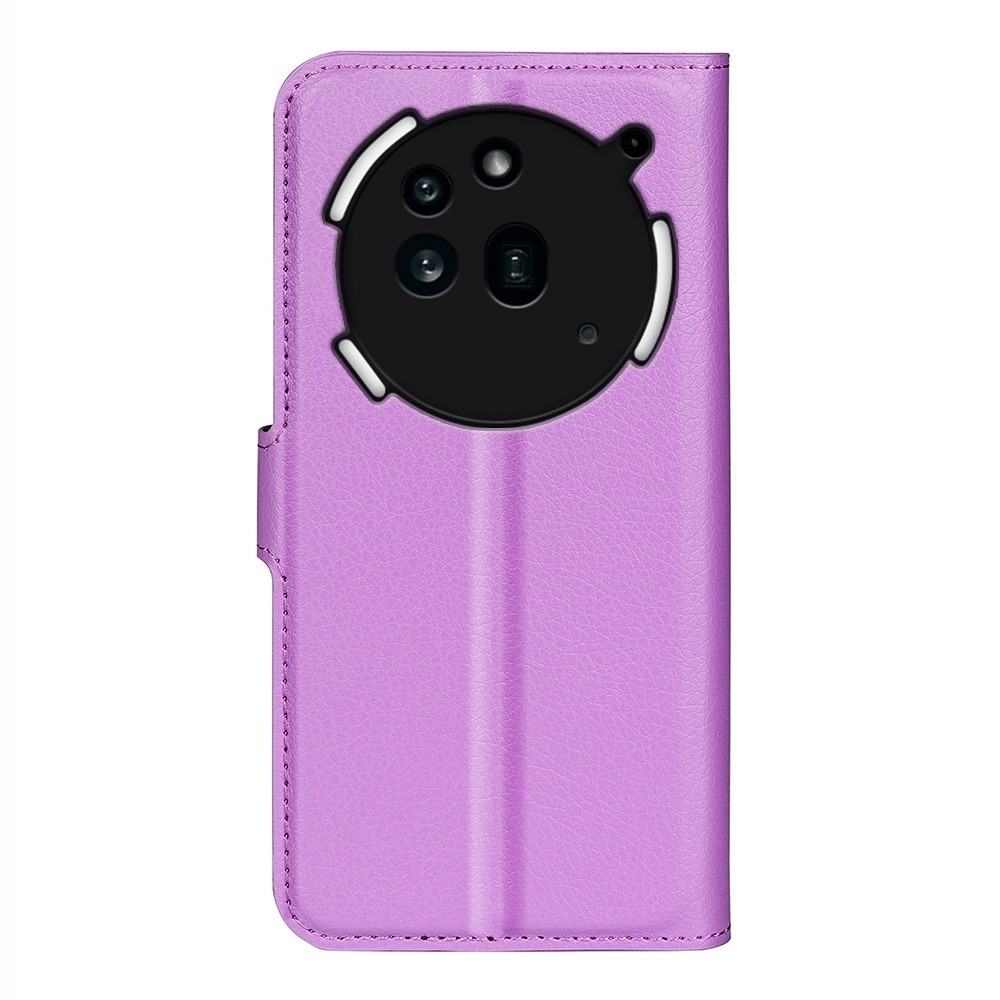 Litchi knížkové pouzdro na Nothing Phone (3a) Pro - fialové