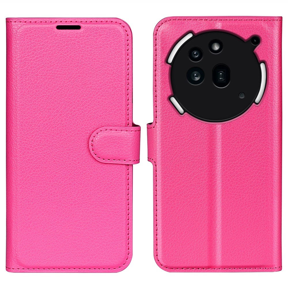 Litchi knížkové pouzdro na Nothing Phone (3a) Pro - rose
