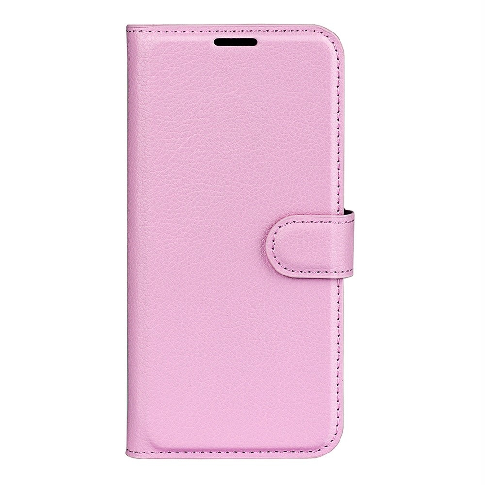 Litchi knížkové pouzdro na Nothing Phone (3a) Pro - růžové