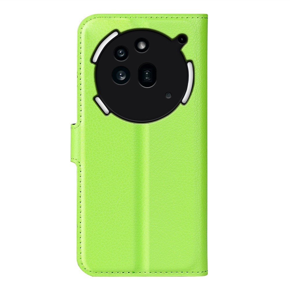 Litchi knížkové pouzdro na Nothing Phone (3a) Pro - zelené