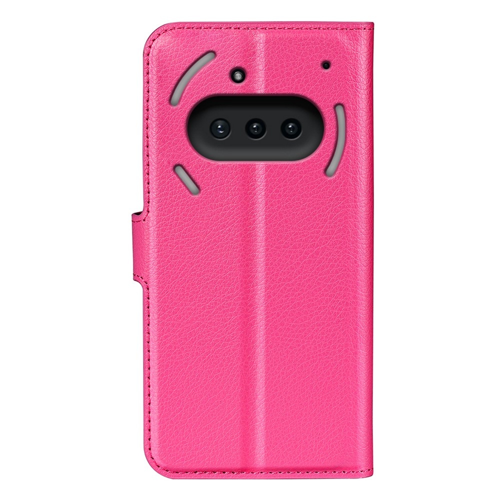 Litchi knížkové pouzdro na Nothing Phone (3a) - rose