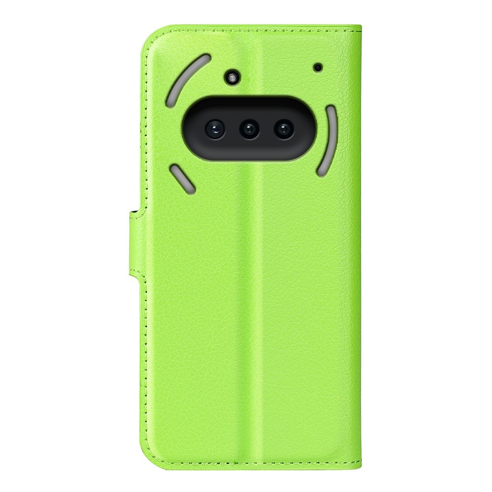 Litchi knížkové pouzdro na Nothing Phone (3a) - zelené