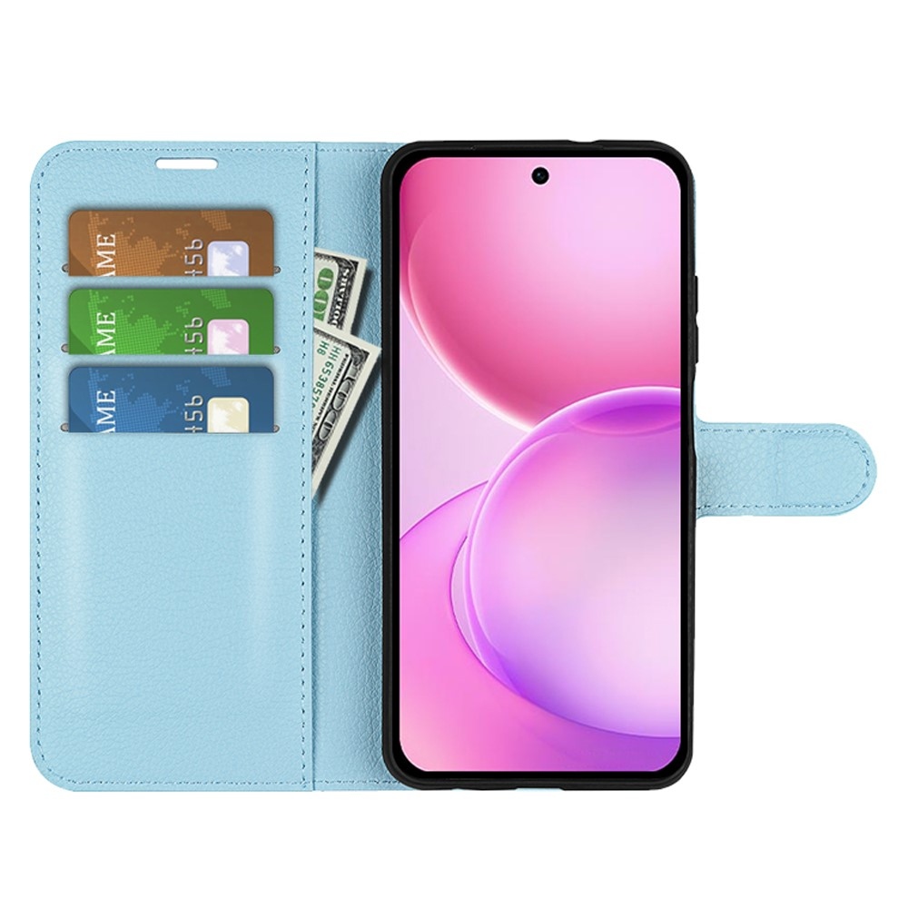 Litchi knížkové pouzdro na Oppo Reno 16 5G - modré