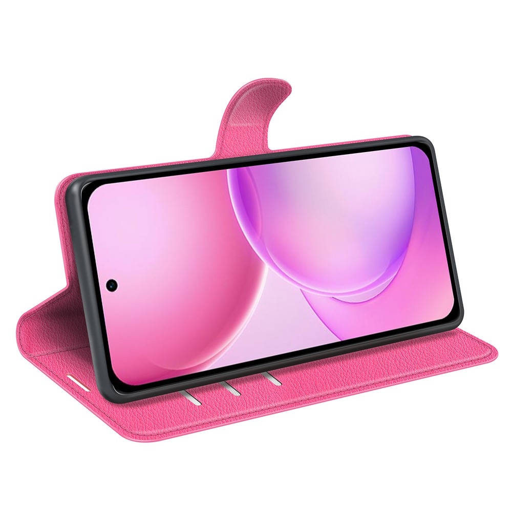 Litchi knížkové pouzdro na Oppo Reno 16 5G - rose