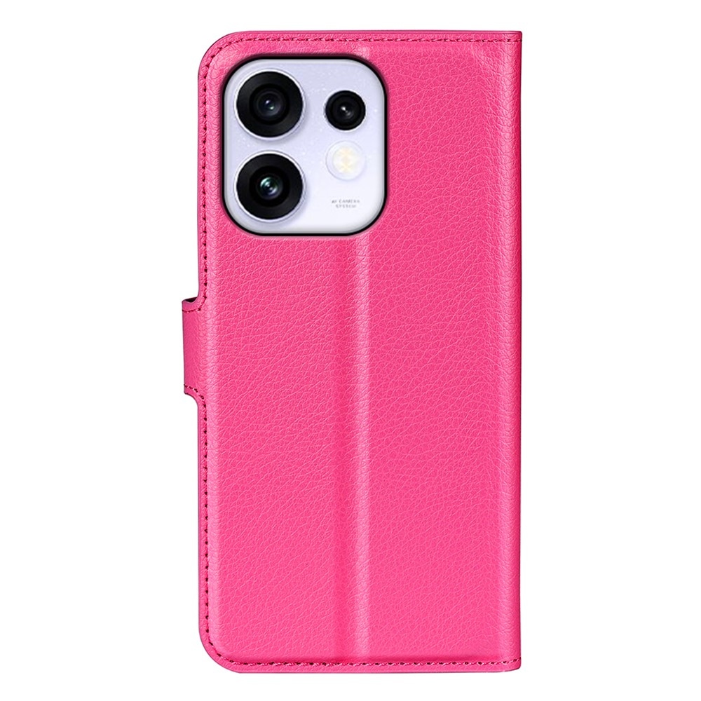Litchi knížkové pouzdro na Oppo Reno 16 5G - rose