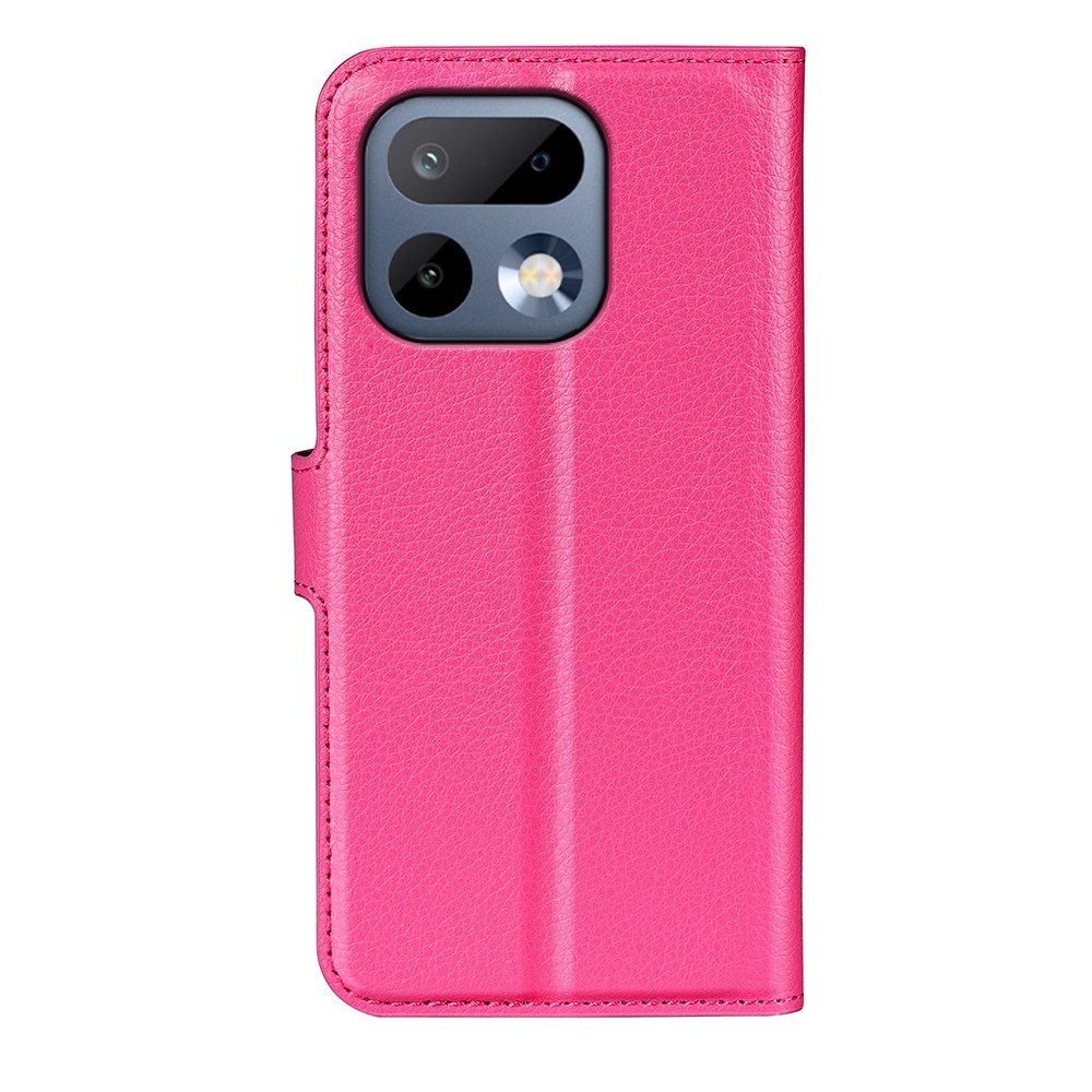 Litchi knížkové pouzdro na Realme 16 Pro 5G - rose