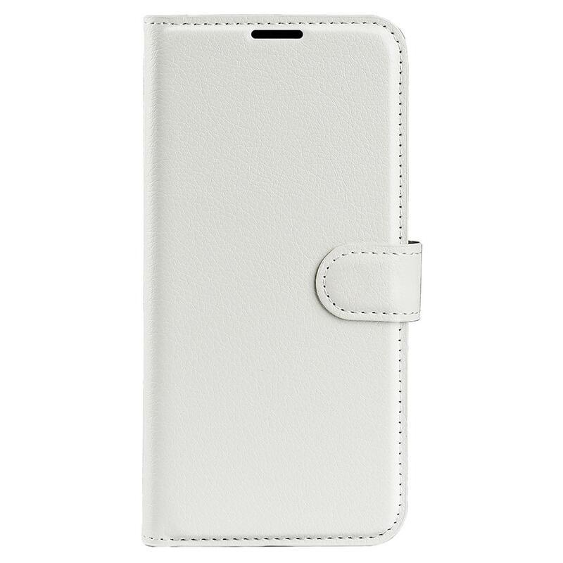Litchi knížkové pouzdro na Samsung Galaxy A34 5G - bílé