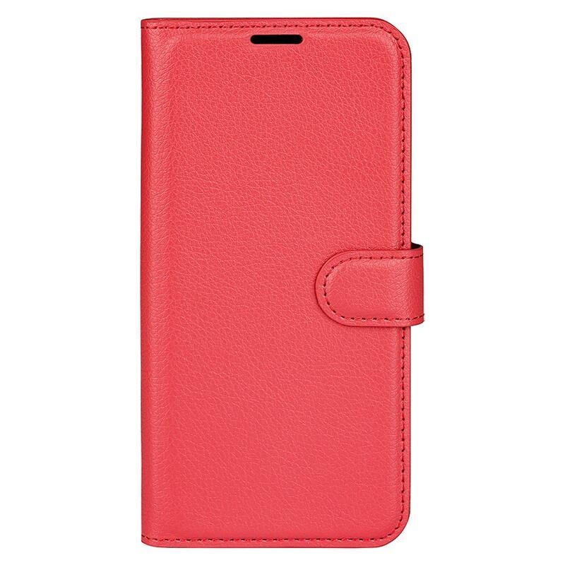 Litchi knížkové pouzdro na Samsung Galaxy A34 5G - červené