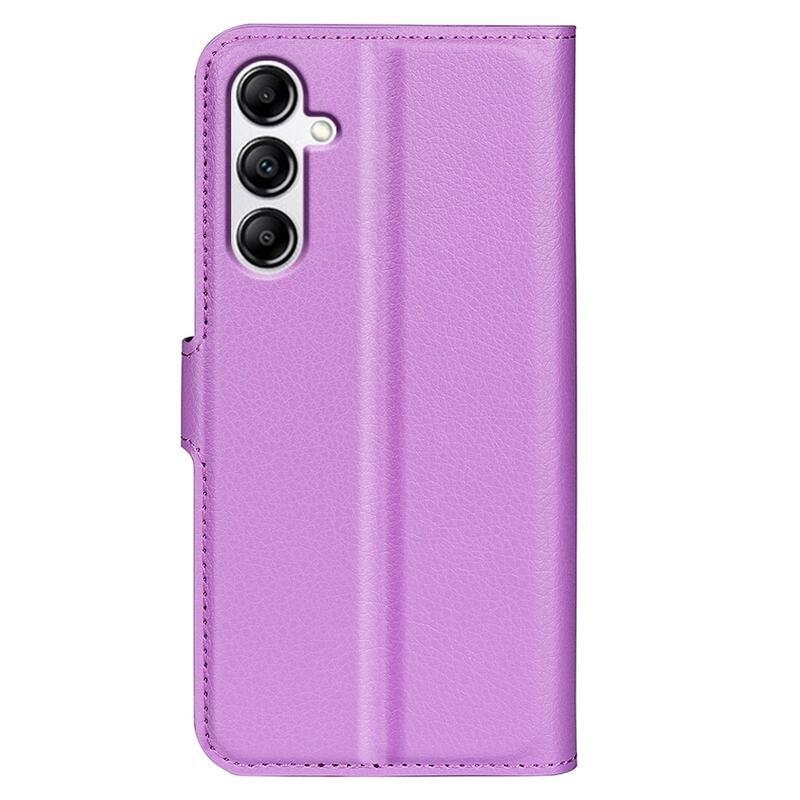 Litchi knížkové pouzdro na Samsung Galaxy A34 5G - fialové