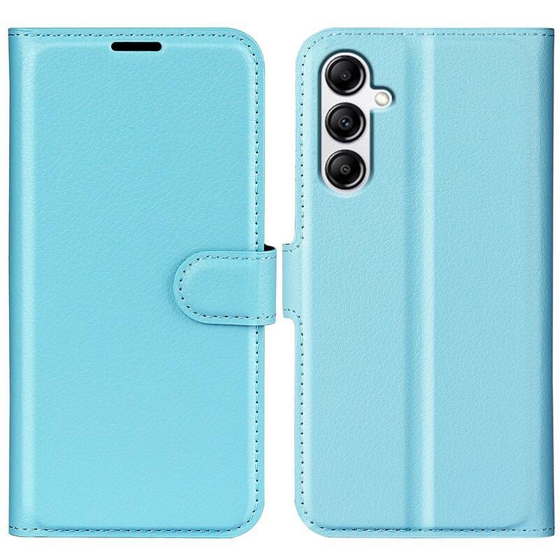 Litchi knížkové pouzdro na Samsung Galaxy A34 5G - modré