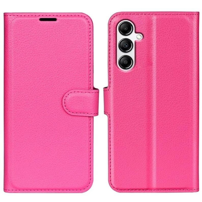 Litchi knížkové pouzdro na Samsung Galaxy A34 5G - rose