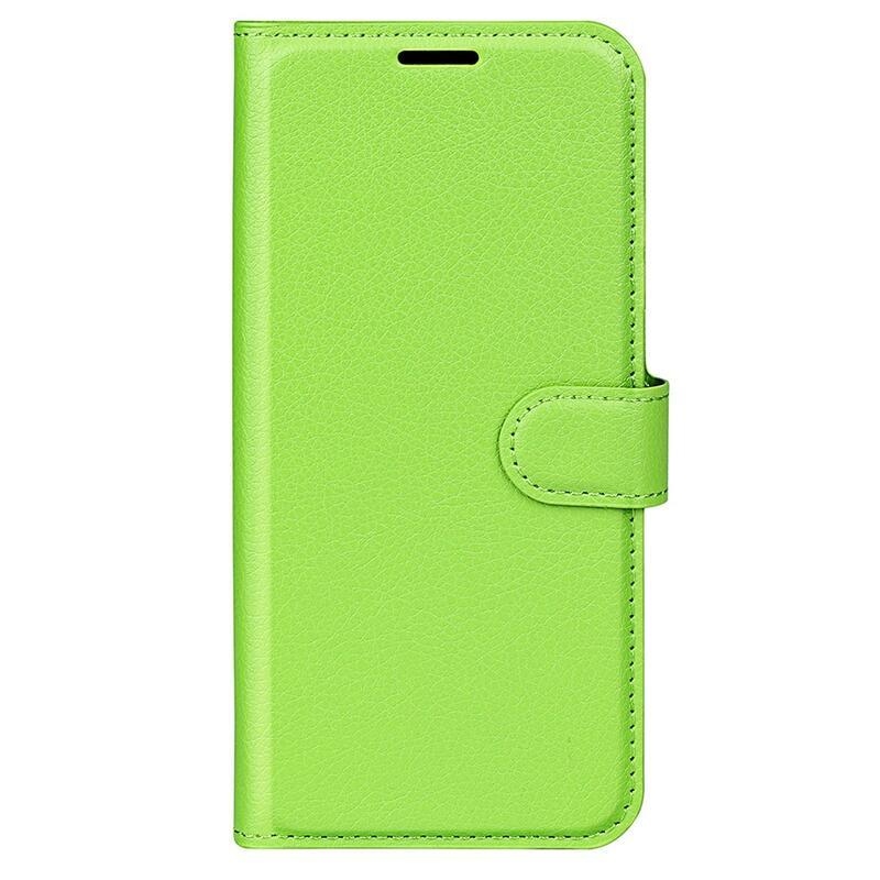 Litchi knížkové pouzdro na Samsung Galaxy A34 5G - zelené